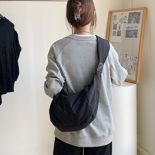 Women's Summer Nylon Dumpling High-grade Solid Color Crossbody Bags