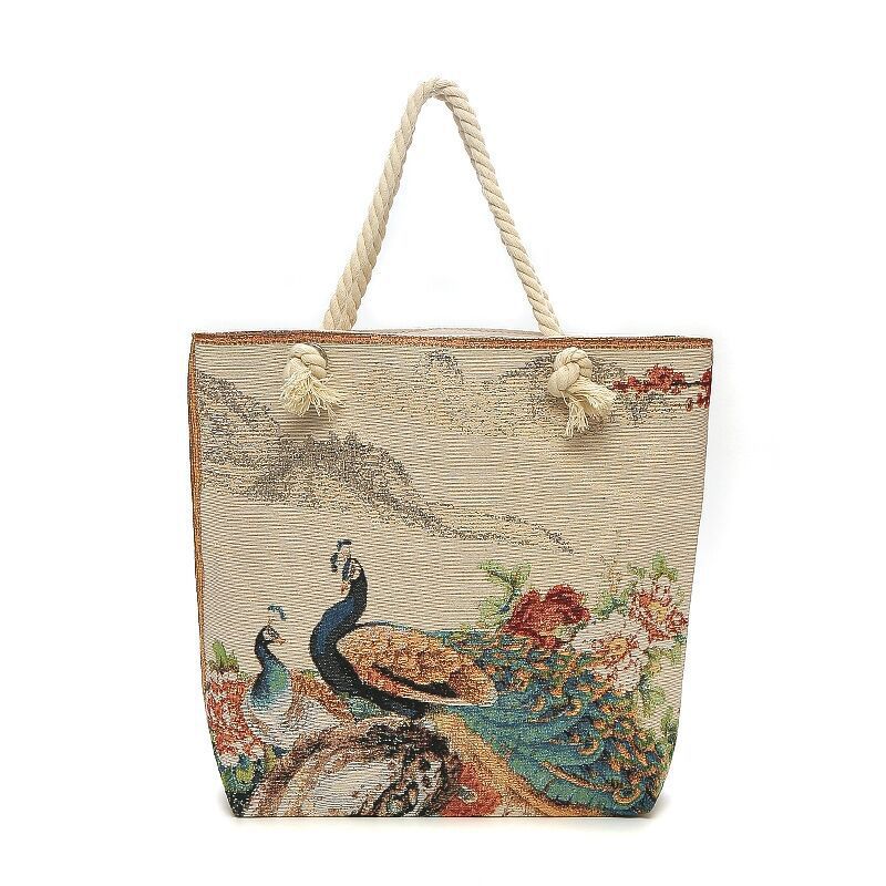 Women's Style Medium Canvas Large Double Sided Shoulder Bags