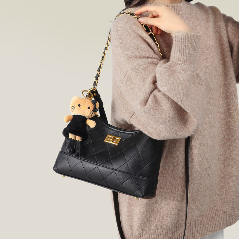 Women's Summer Genuine Leather Advanced Chain Bags