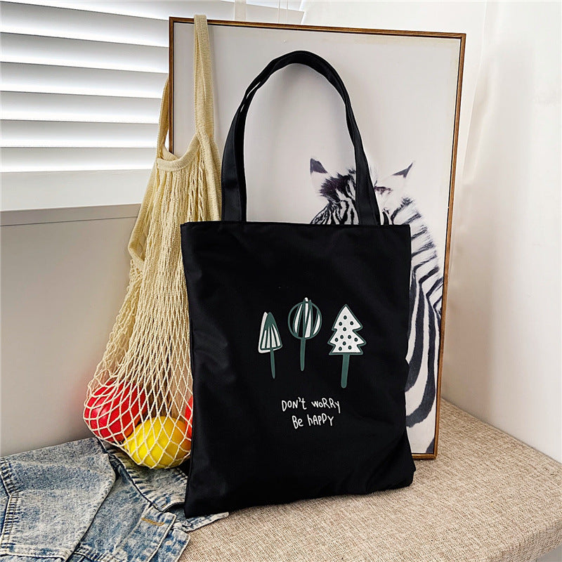 Women's Canvas Creative Korean Artistic Tuition Handbags