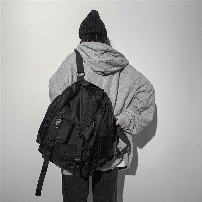 Style Fashion Couple Working Trendy Korean Backpacks