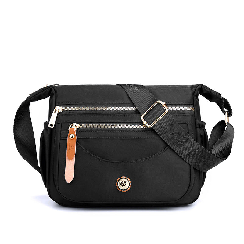 Women's Nylon Waterproof Mom Style Korean Solid Women's Shoulder Bag