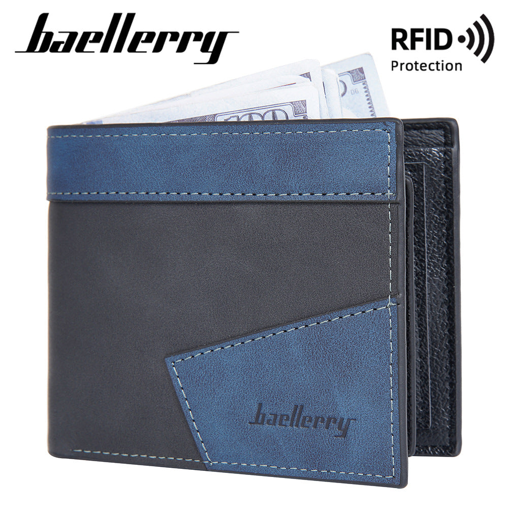 Men's Short Multiple Slots Horizontal High Sense Men's Wallets