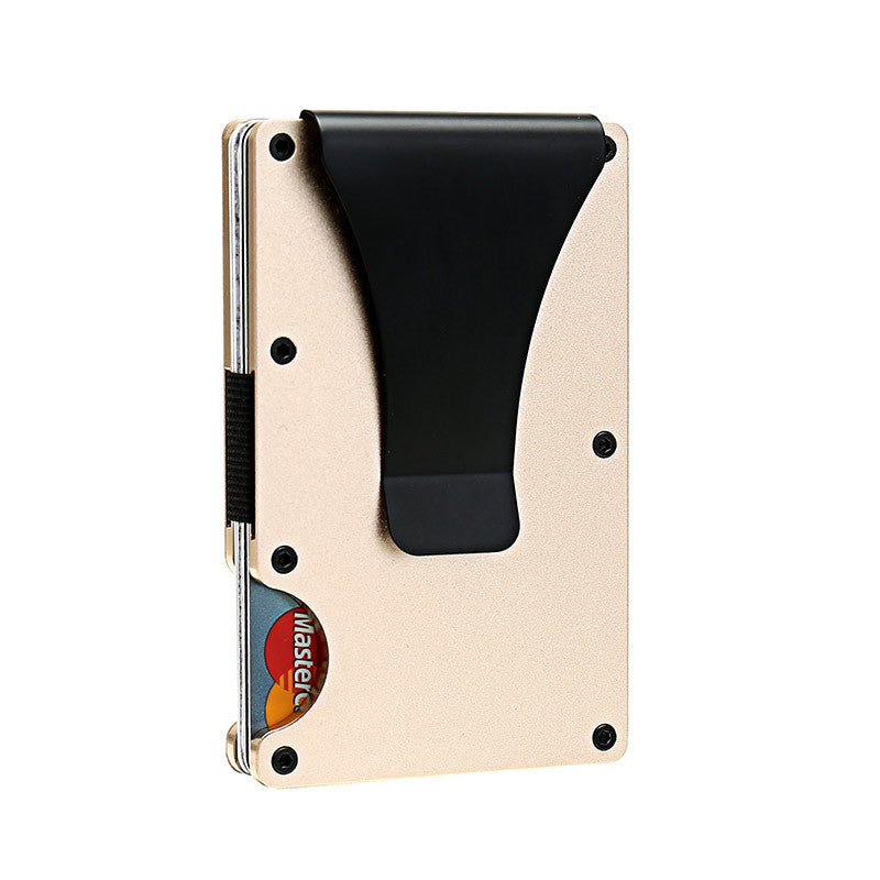 Durable Men's Clamp Metal Aluminum Credit Card Holder
