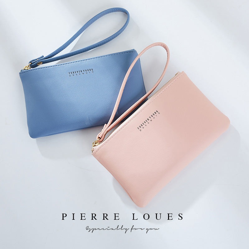 Women's Pierre Simple Korean Style Solid Coin Purses