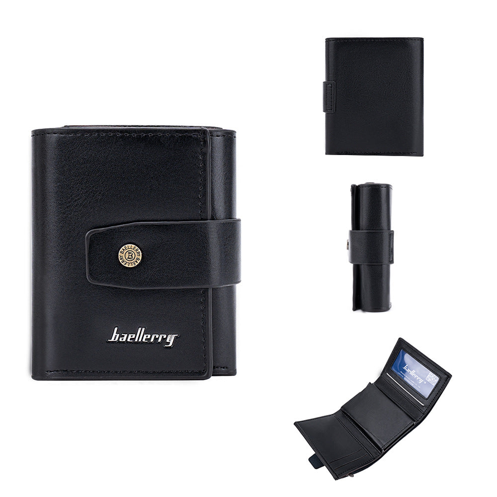 Men's Fold Business Metal Aluminum Box Automatic Card Holder