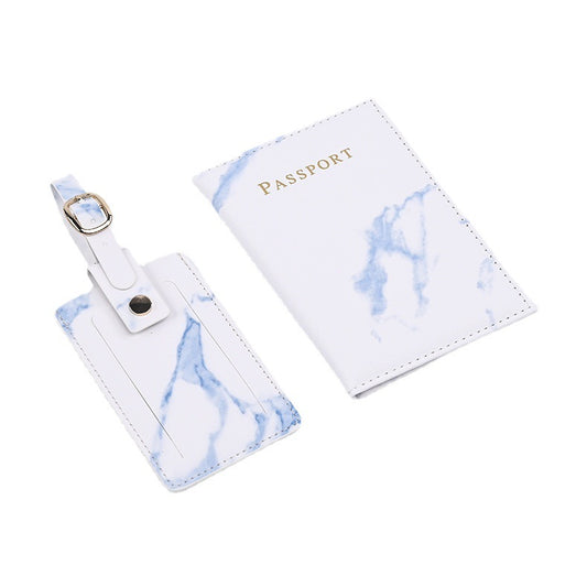 Source Marbling Passport Cover Boarding Pass Card Holder
