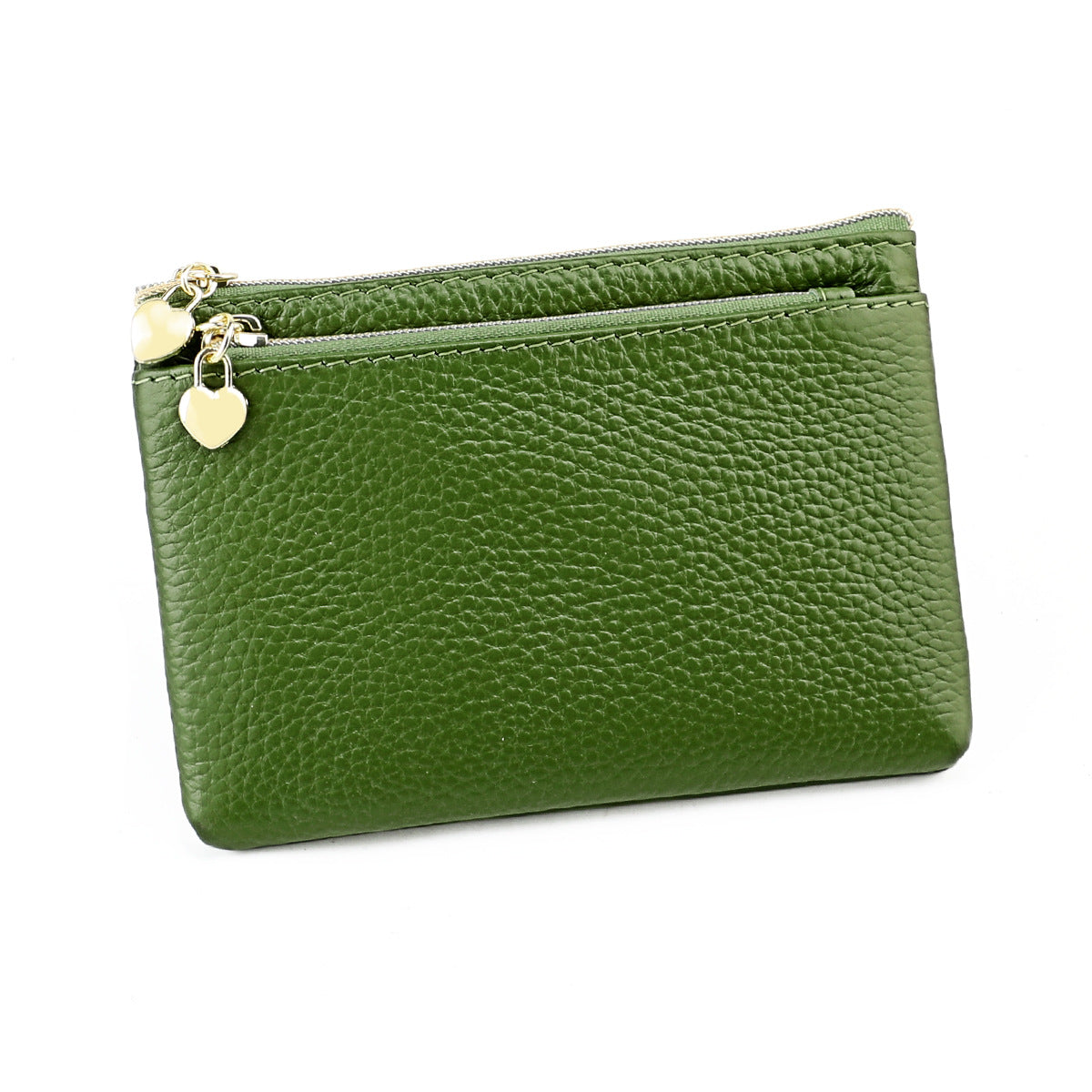 Women's Slouchy Leather Car Multifunctional Compact Coin Purses