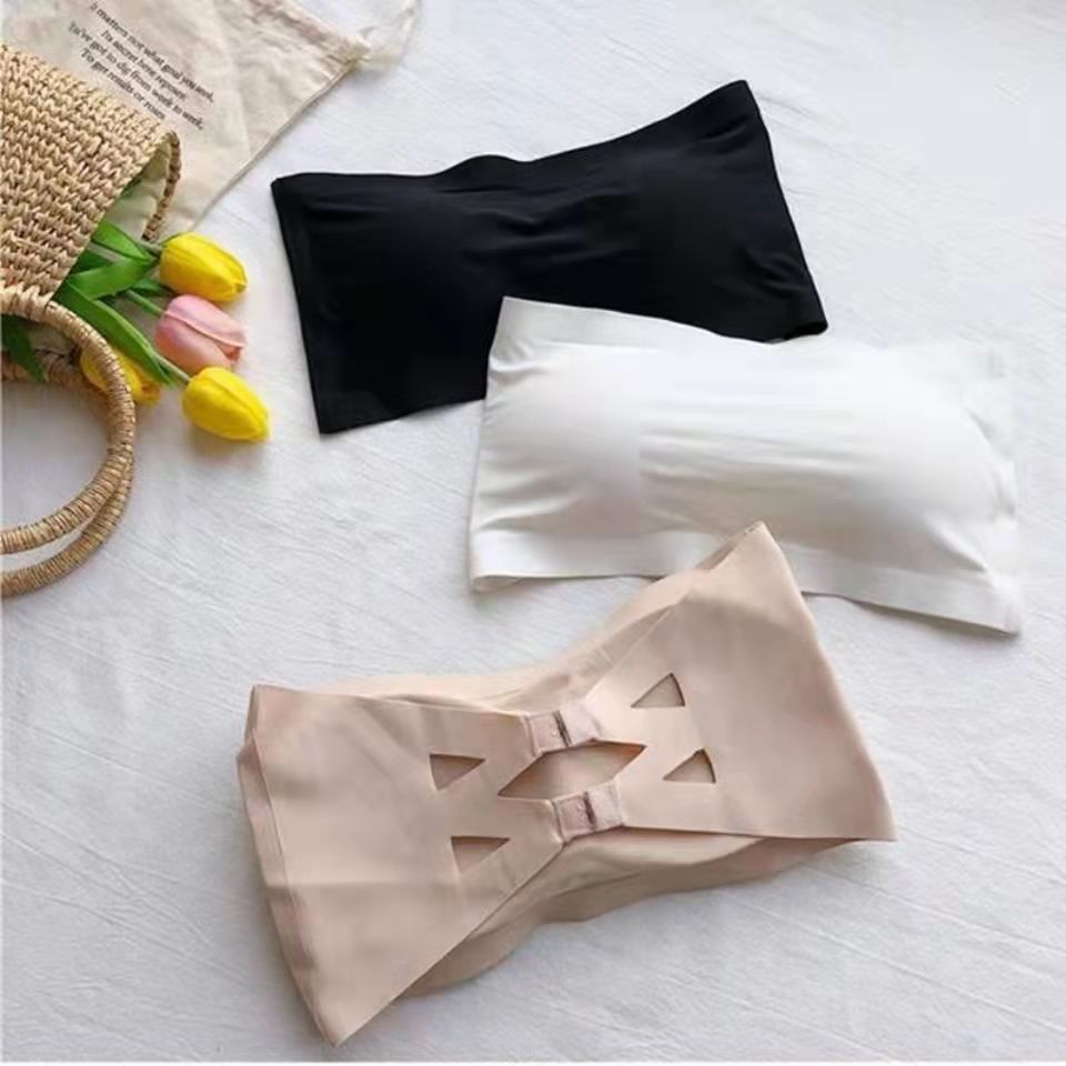 Women's Strapless Undershirt Tube Top Underwear One Tanks Camis