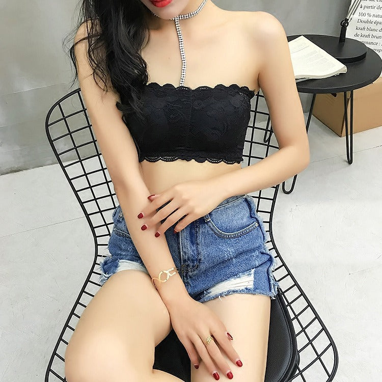 Women's For Push Up Tube Top Fashion Lace Tanks Camis