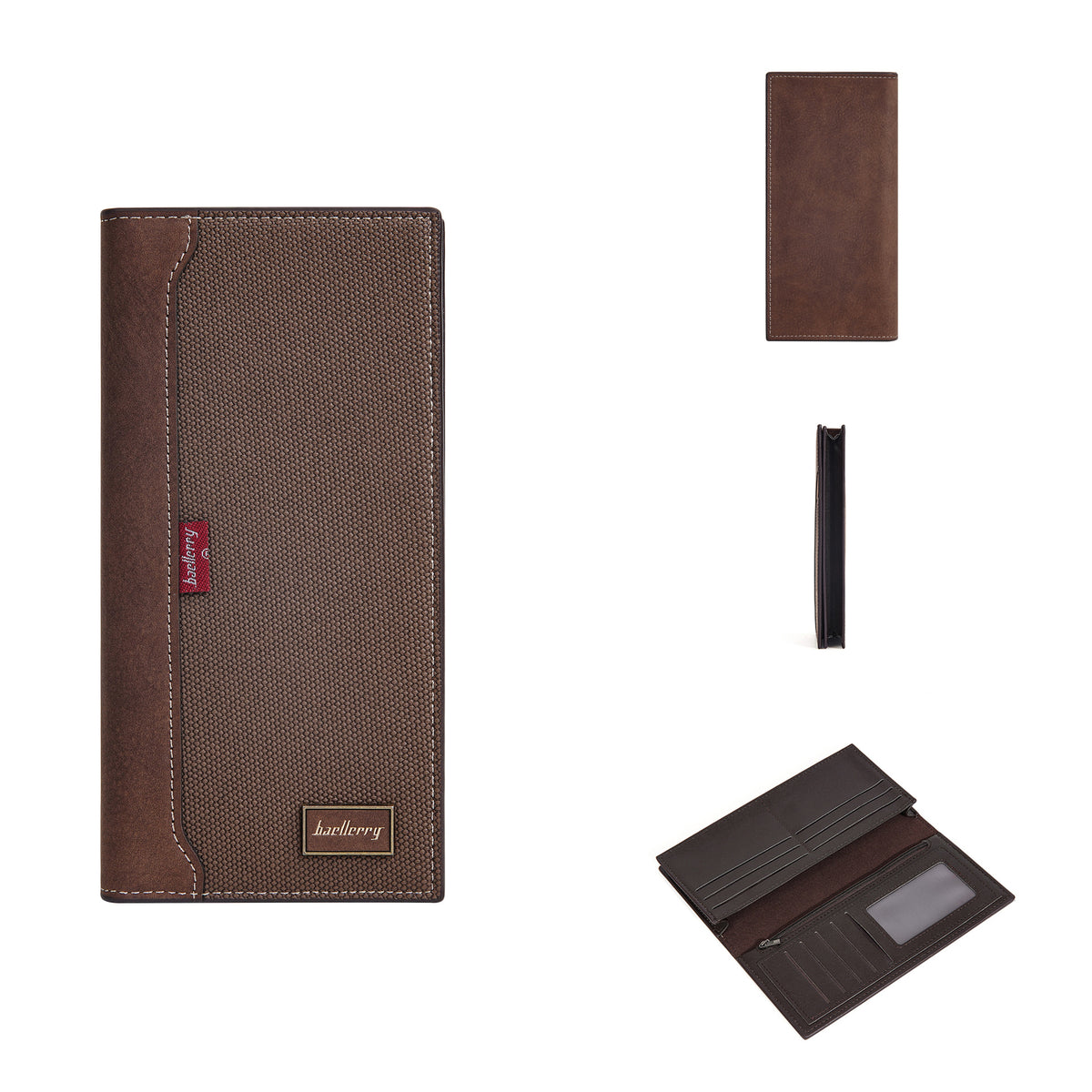 Men's Long Swiping Business Multi Slots Zipper Men's Wallet