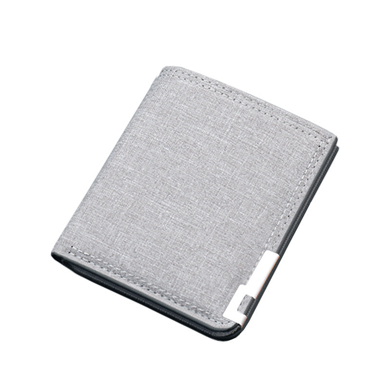 Men's Driving License One Canvas Short Card Holder
