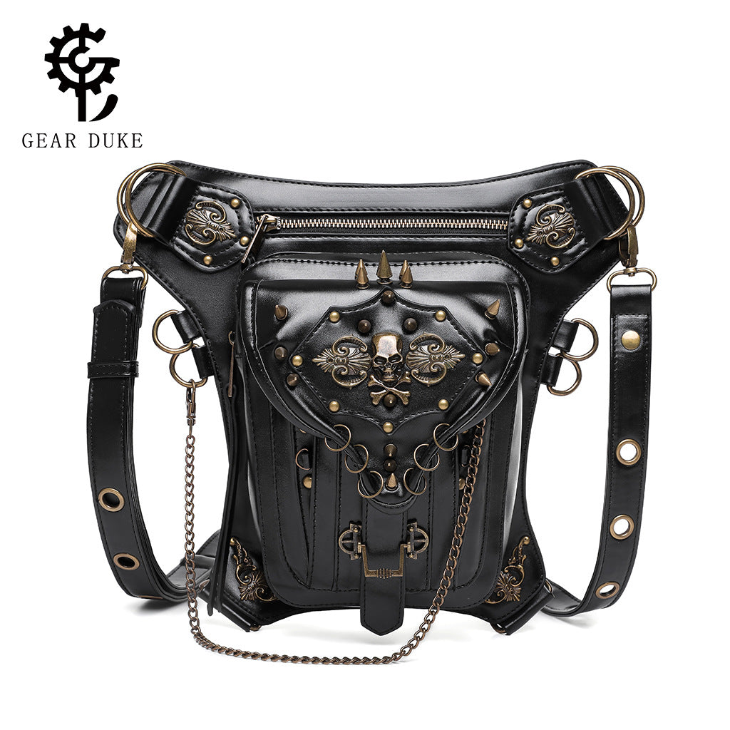 Graceful Durable Motorcycle Skull Vintage Mobile Women's Messenger Bag