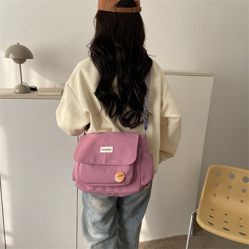 Spring Nylon Class Korean Style Fashionable Shoulder Bags