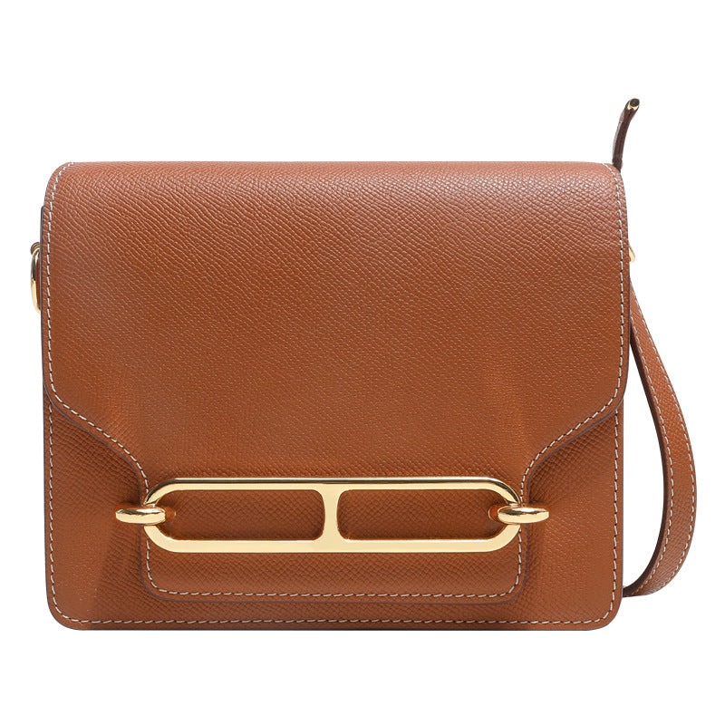 Women's Nose Genuine Leather Light Luxury Minority High Sense Handbags