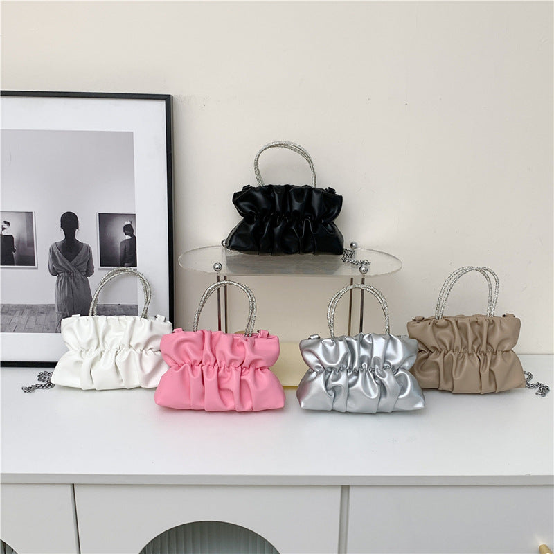 Women's Summer Trendy Party Pleated Cloud Chain Women's Shoulder Bag