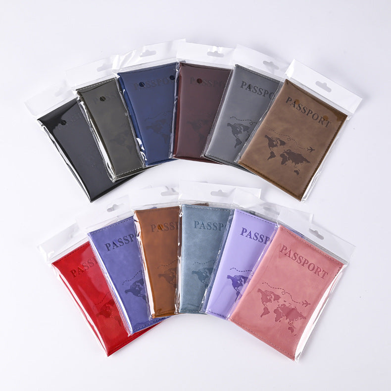 Grain Color Changing Passport Cover Ticket Card Holder