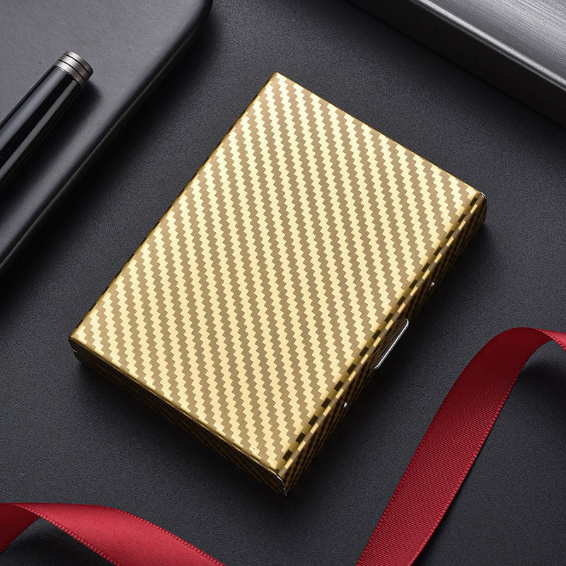 Women's & Men's & Swiping Metal Stainless Steel Box For Card Holder