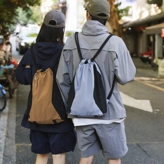 Lightweight Idle Style Drawstring Fashion Solid Travel Bags