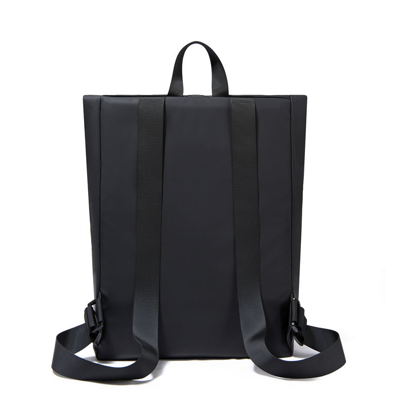 Men's Trendy Large Capacity Curved Edge Roll Top Cover Backpacks