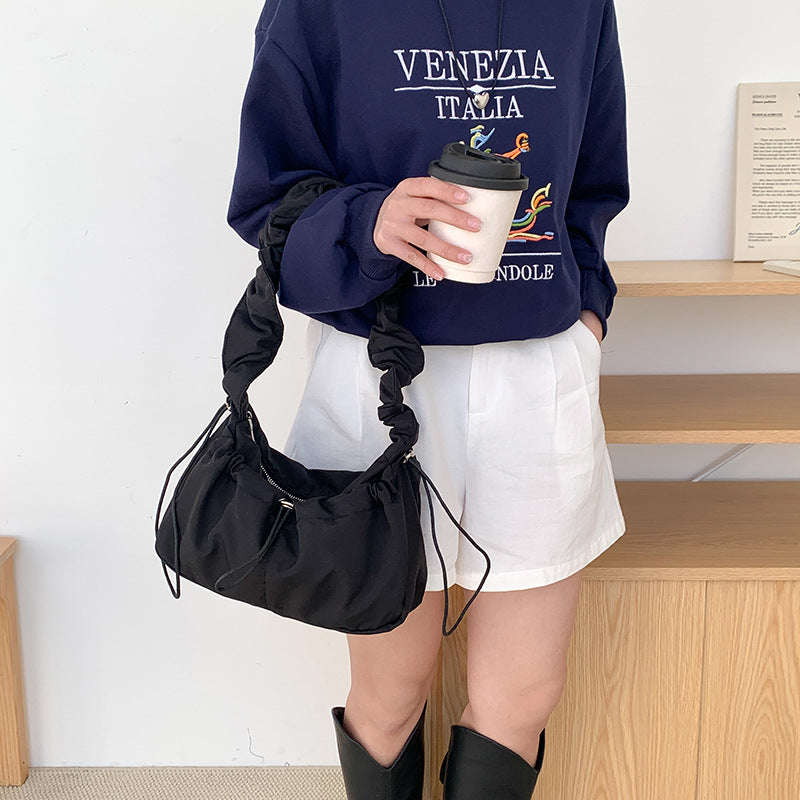 Pleated Underarm Cloud Simple Graceful Korean Shoulder Bags