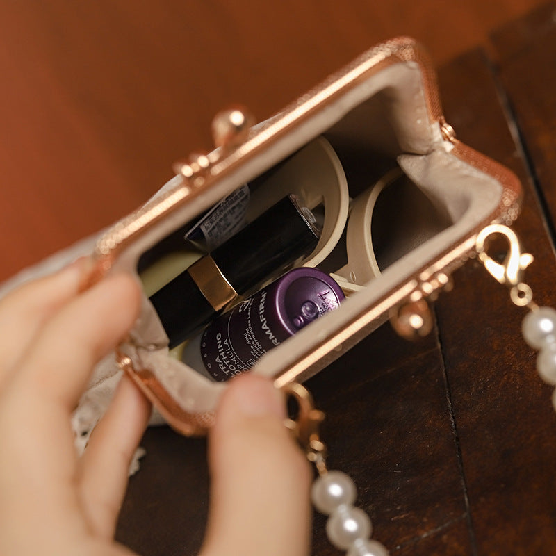 Embroidered Ancient Style Cheongsam Banquet Pearl Handbags