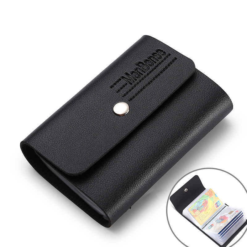 Women's & Men's Large Capacity Swiping Storage Multiple Slots Card Holder