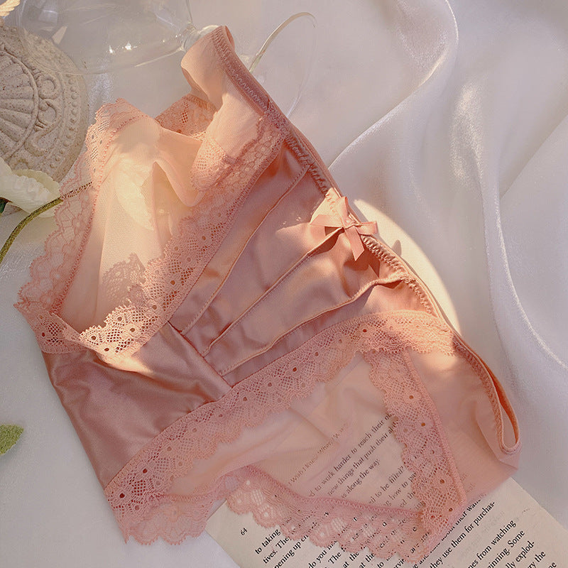 Moonlight Glaze Palace Noble Satin Sexy Panties