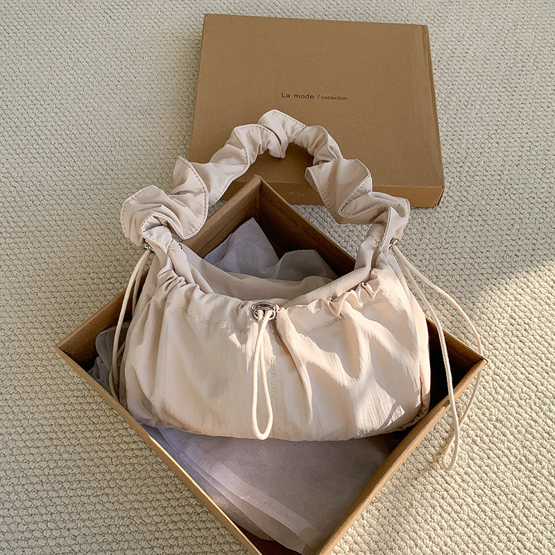 Pleated Underarm Cloud Simple Graceful Korean Shoulder Bags