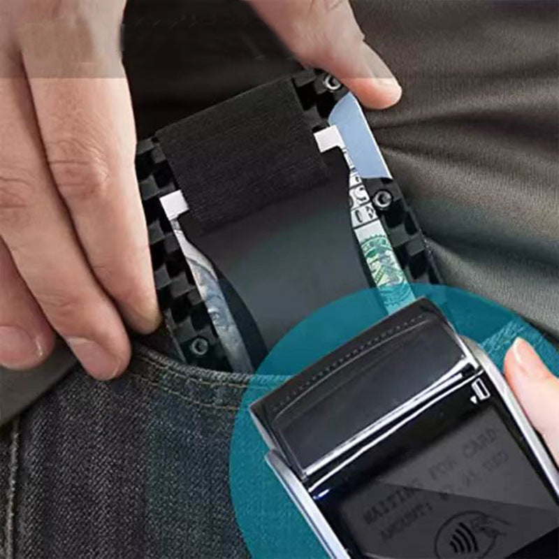 Metal Carbon Fiber Swiping Blocking Technology Card Holder