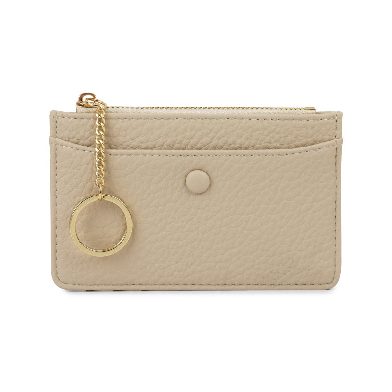 Women's Simple Lychee Pattern High Sense Access Card Holder