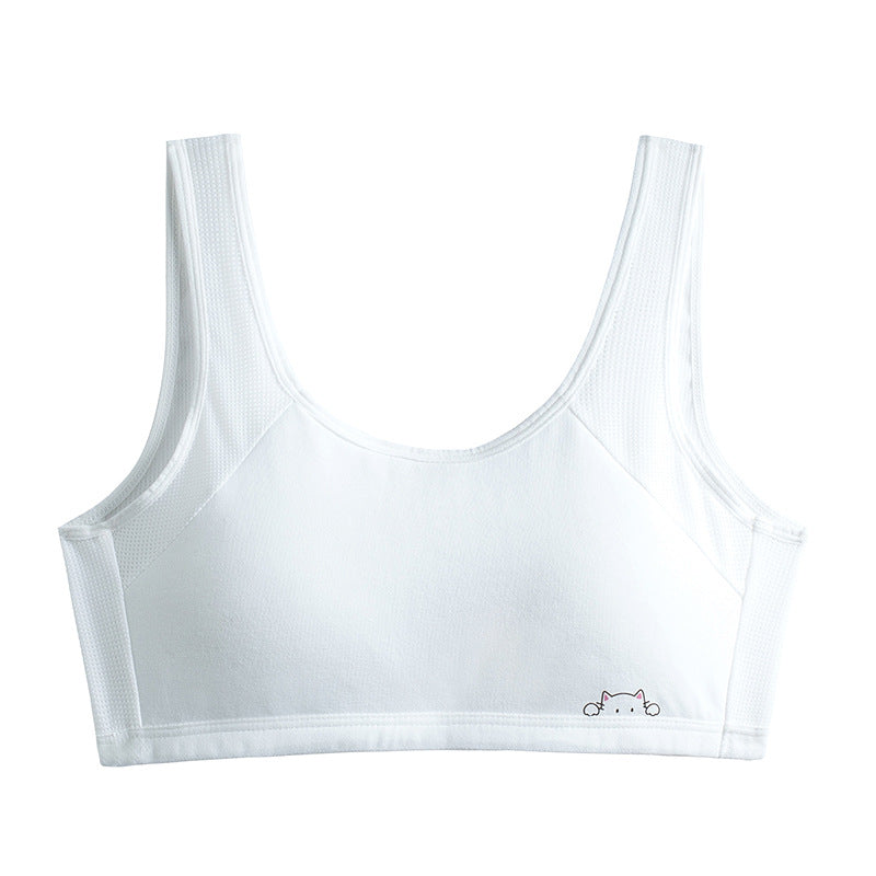 Cartoon Beauty Back Underwear Cotton Primary Bras