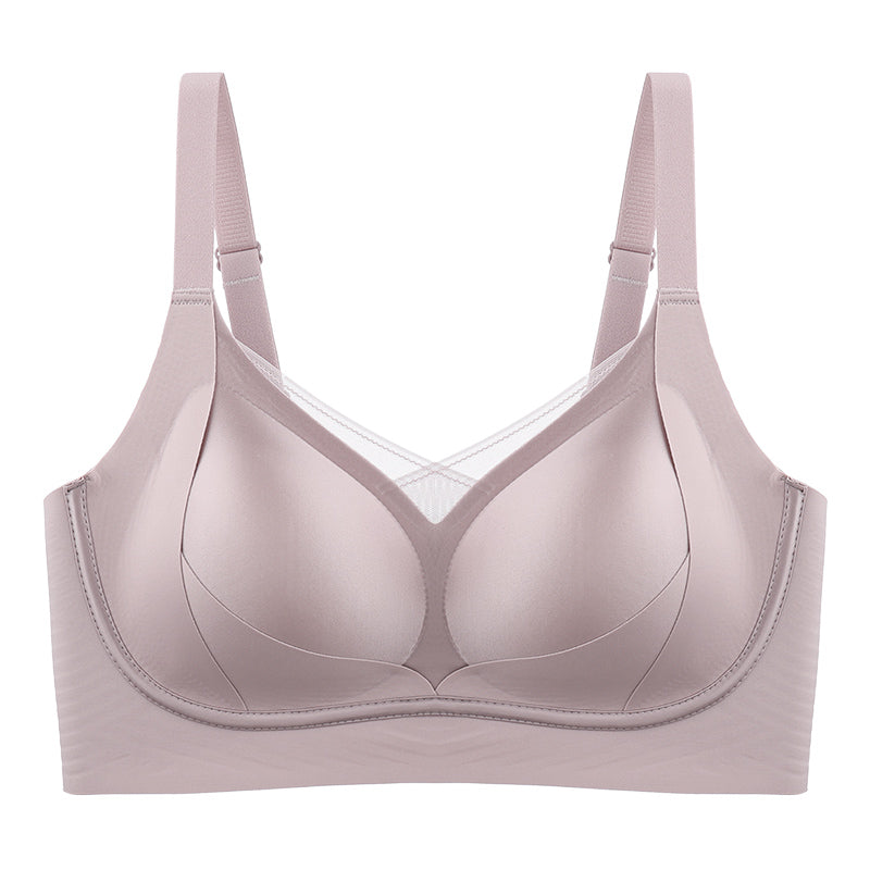 Women's Satin Underwear Big Chest Small Breast Holding Lingerie Sets