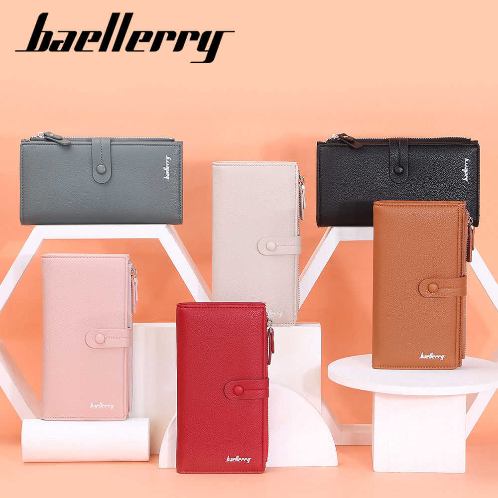 Women's Section Clasp Multiple Slots Fashion Mobile Purses