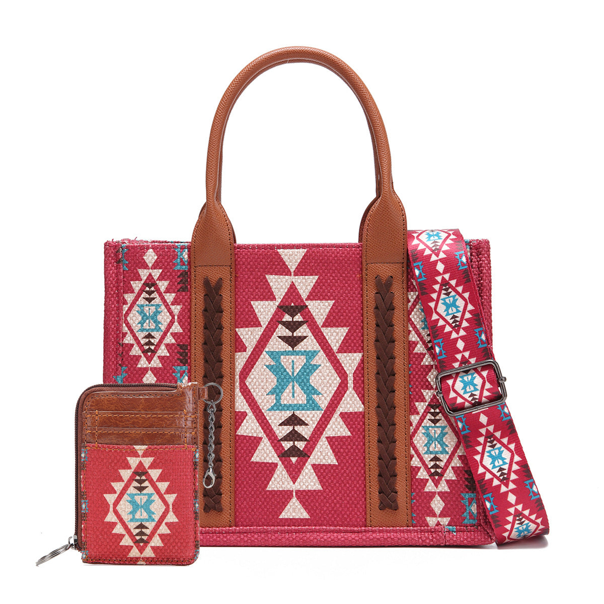 Women's Vintage Cotton Linen Printed Western One Crossbody Bags