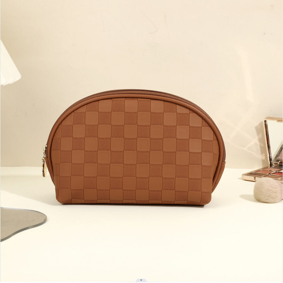 Women's High-grade Chessboard Storage Waterproof Portable Makeup Bag