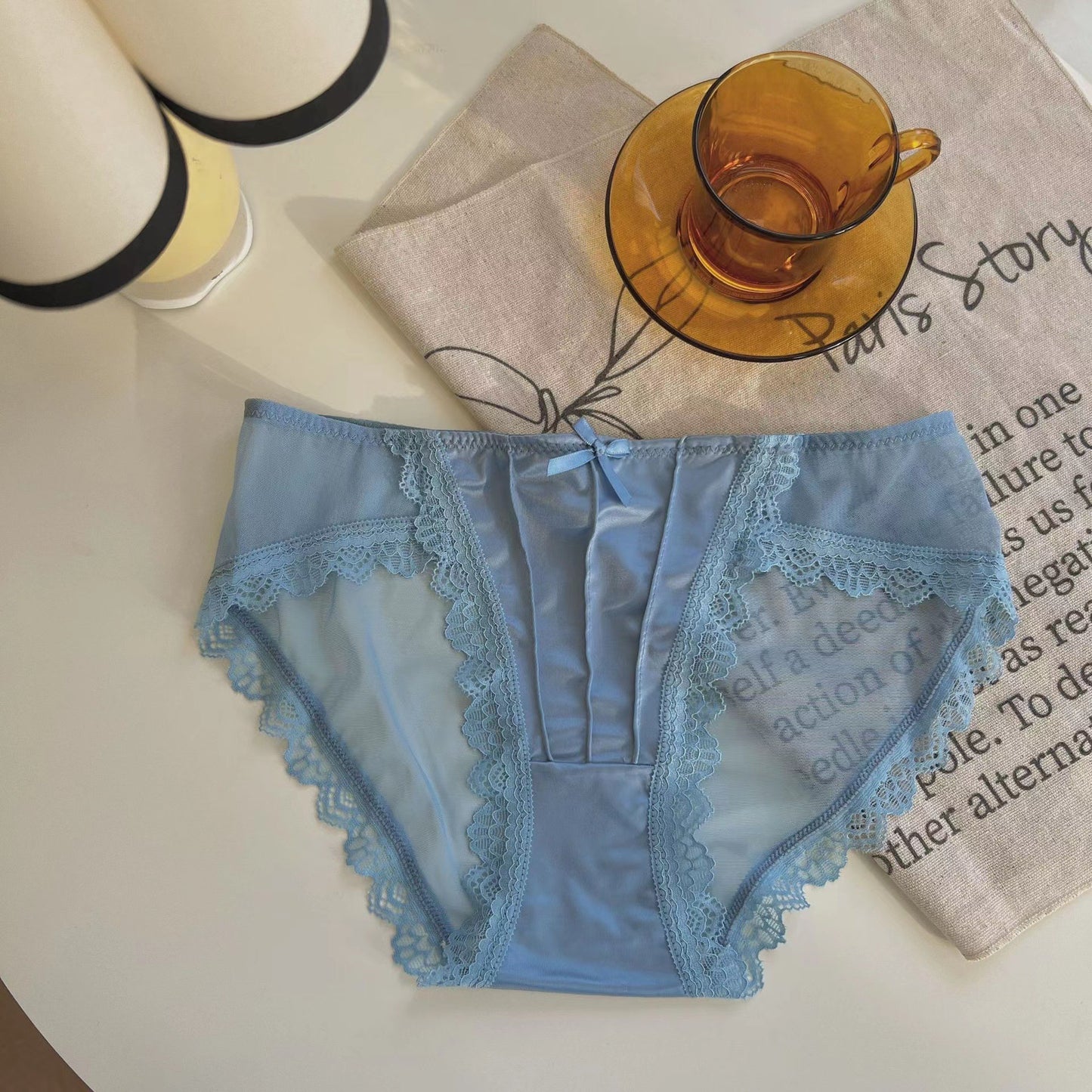 Moonlight Glaze Palace Noble Satin Sexy Panties