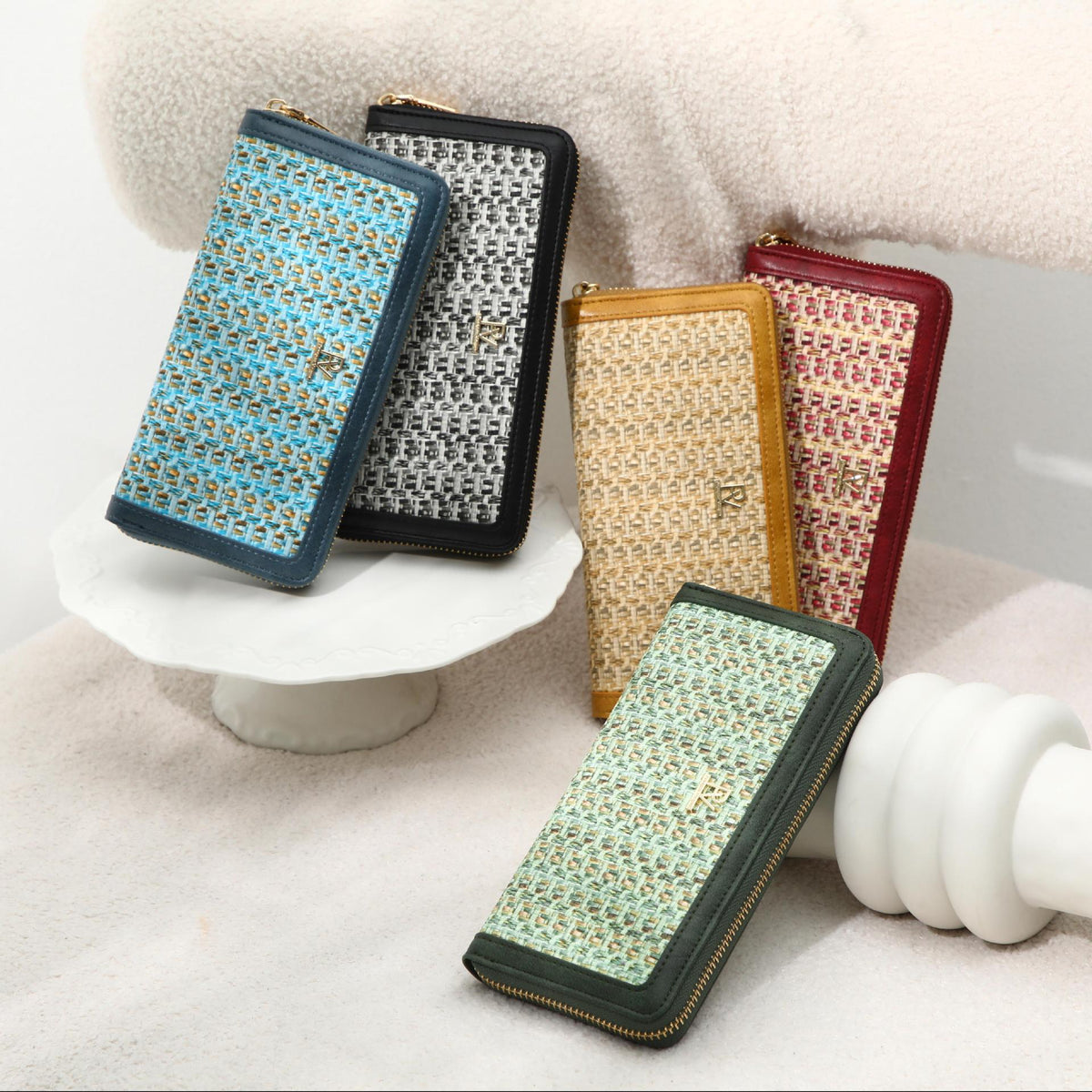 Women's Stitching Multifunctional Clutch Fashion Large Capacity Ladies Wallet