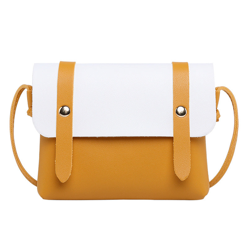 Korean Style Candy Color Contrast Simple Small Square Bags