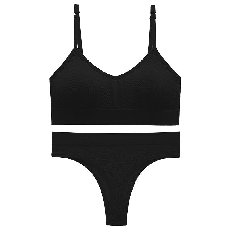 Women's Thin Wireless Push Up Comfort Beauty Lingerie Sets