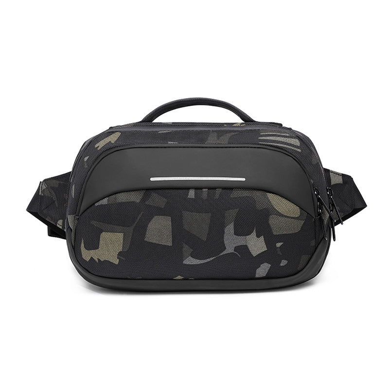 Men's Camouflage Waterproof Large Capacity Business Slanted Bags