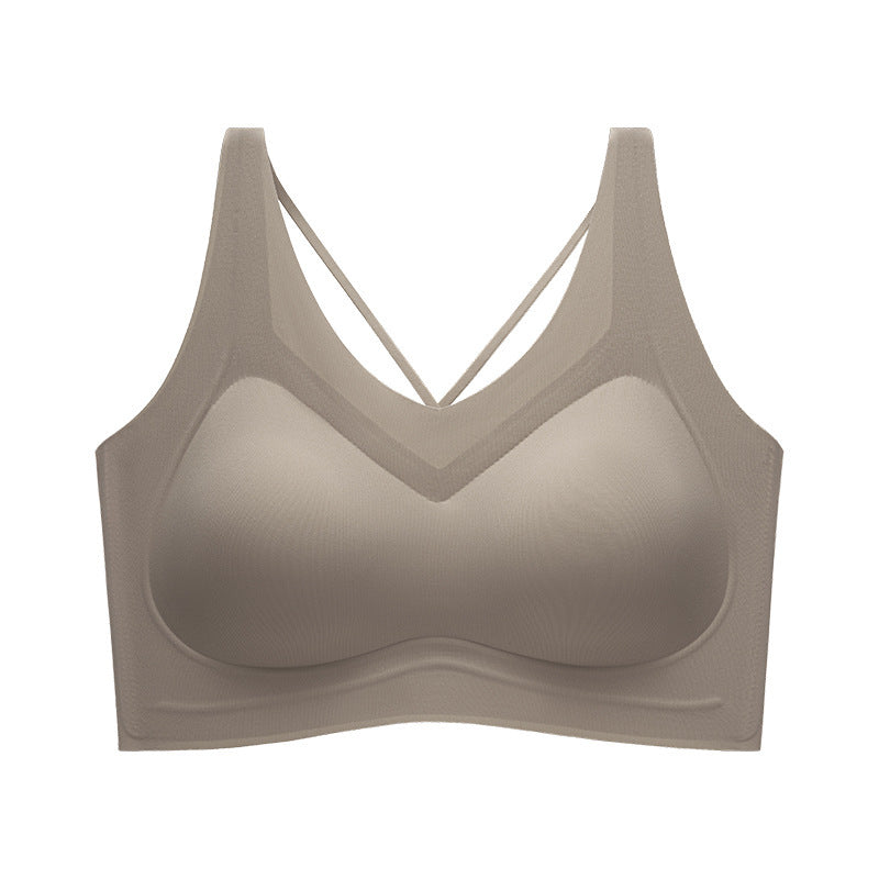 Women's Back Shaping Small Chest Push Up Breast Holding Cross Everyday Bras