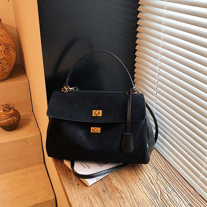 Retro Suede Fashion Large Capacity Light Luxury Bags