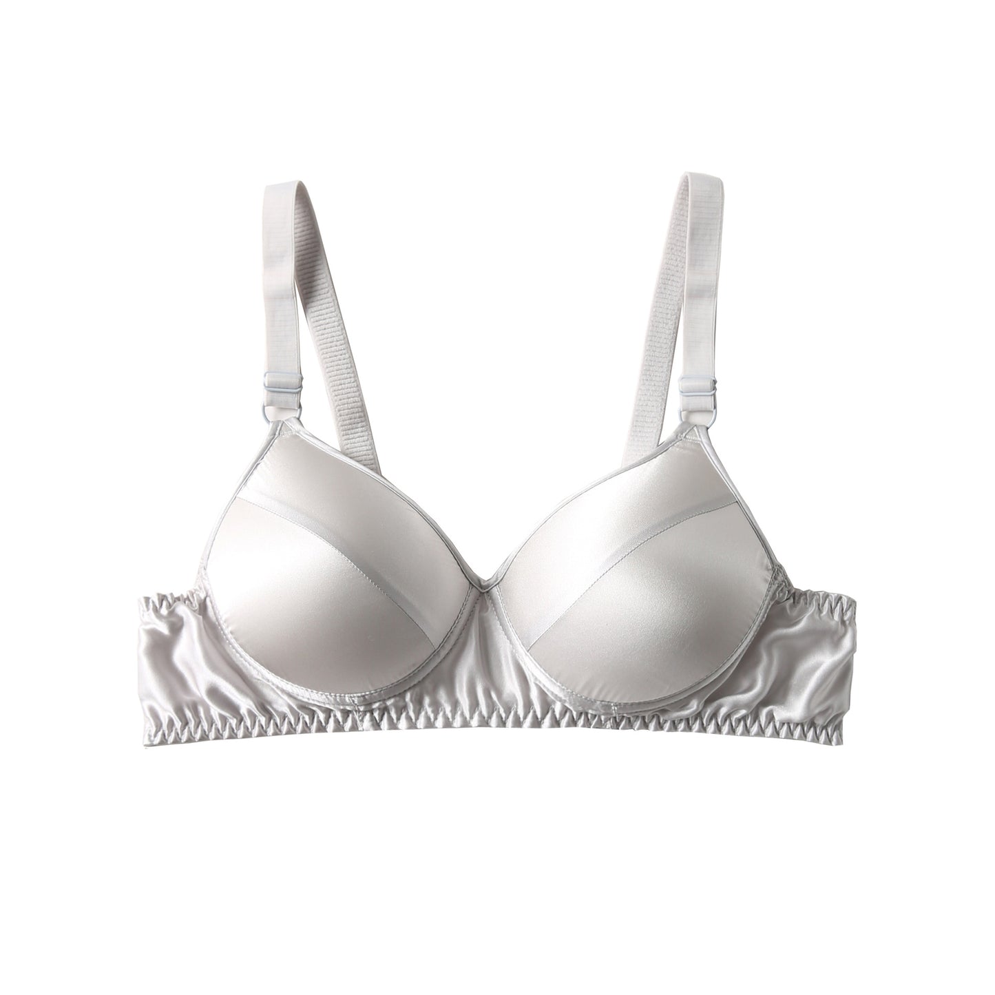 Women's Summer Thin Small Chest Gathered Mulberry Everyday Bras