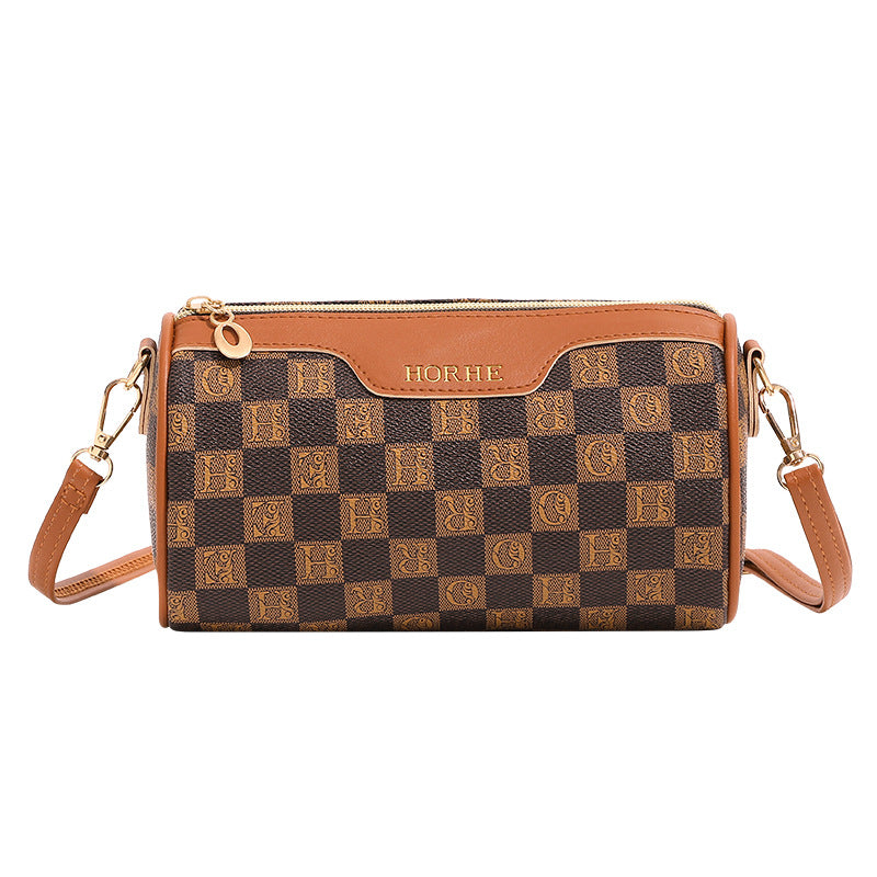 Women's Simple Vintage Printed Niche Round Shoulder Bags