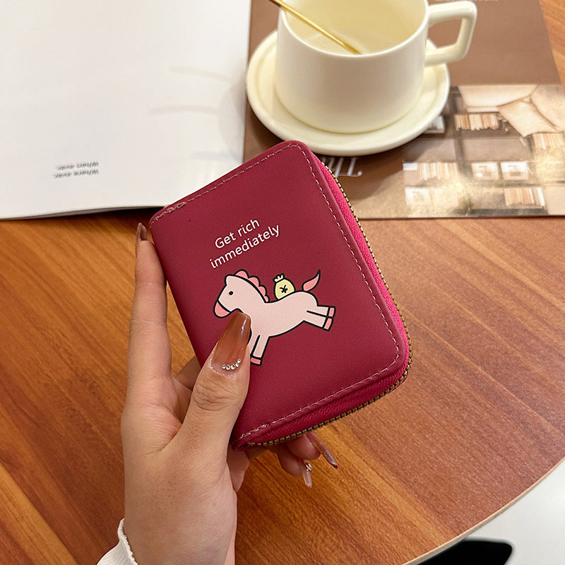 Glamorous Women's Storage Position Sets Clamp Card Holder