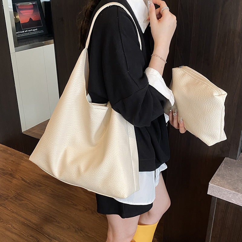 Women's Textured Kelly Retro Mother Underarm Fashion Bags