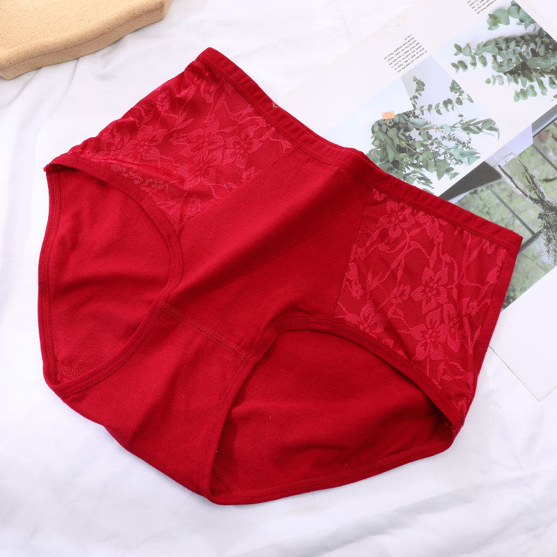 Women's Candy Color High Quality Medium Cotton Panties