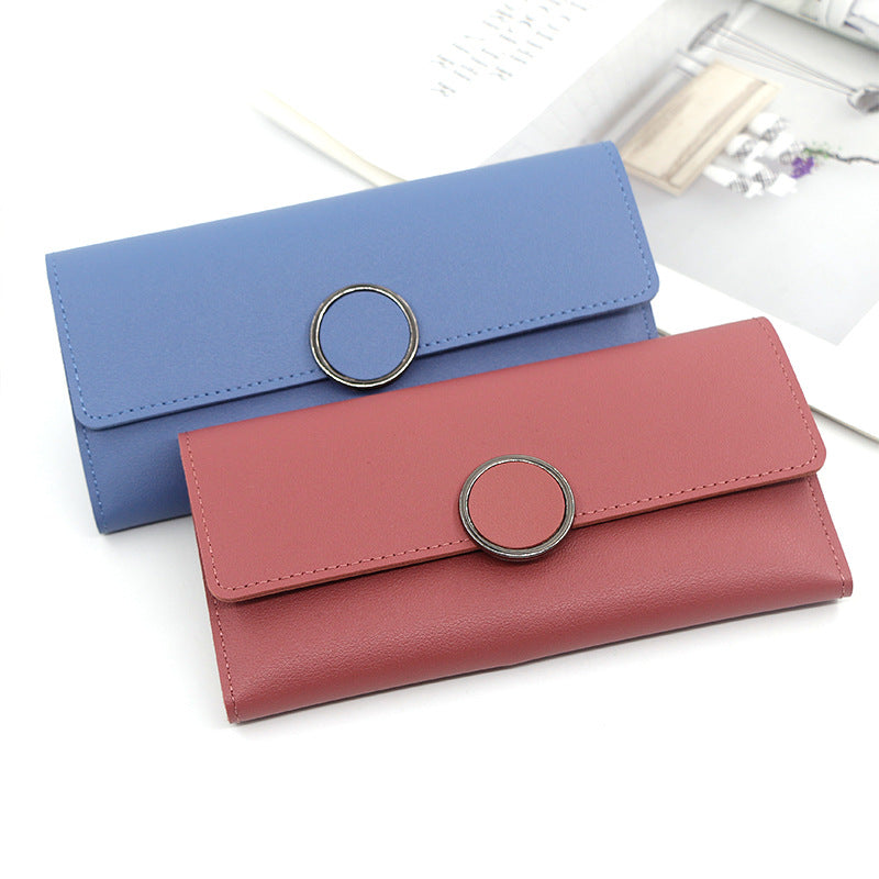 Women's Long Korean Style Simple Clutch Ladies Wallet