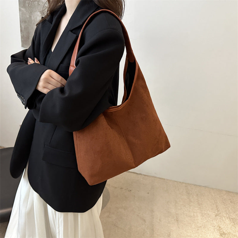 Color Winter Retro Commuter Large Capacity Fashion Simple Bags